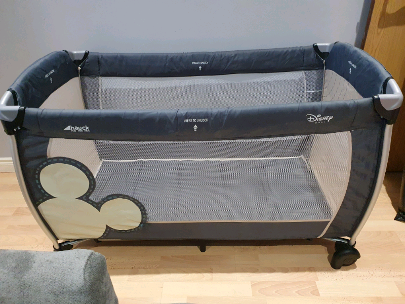 mickey mouse travel cot